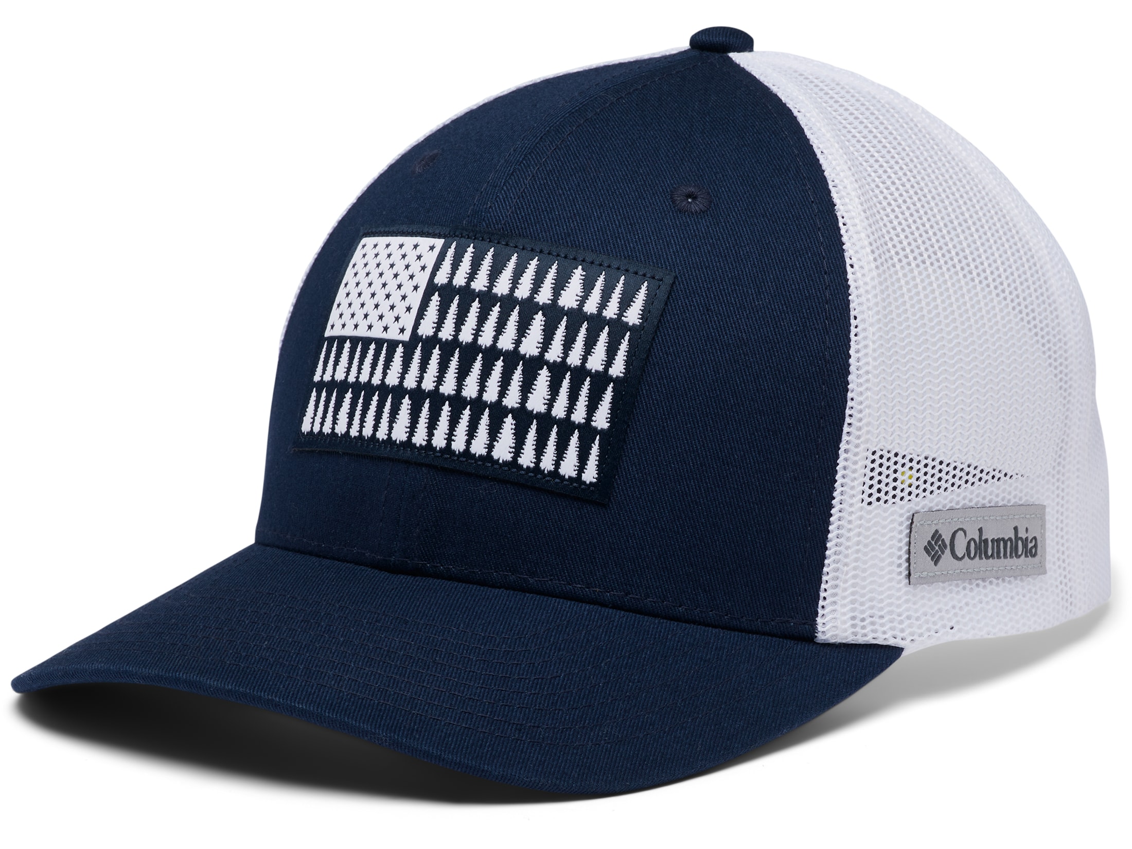 Men's PFG Fish Flag Mesh Snapback Hat - (High Crown) - Shark