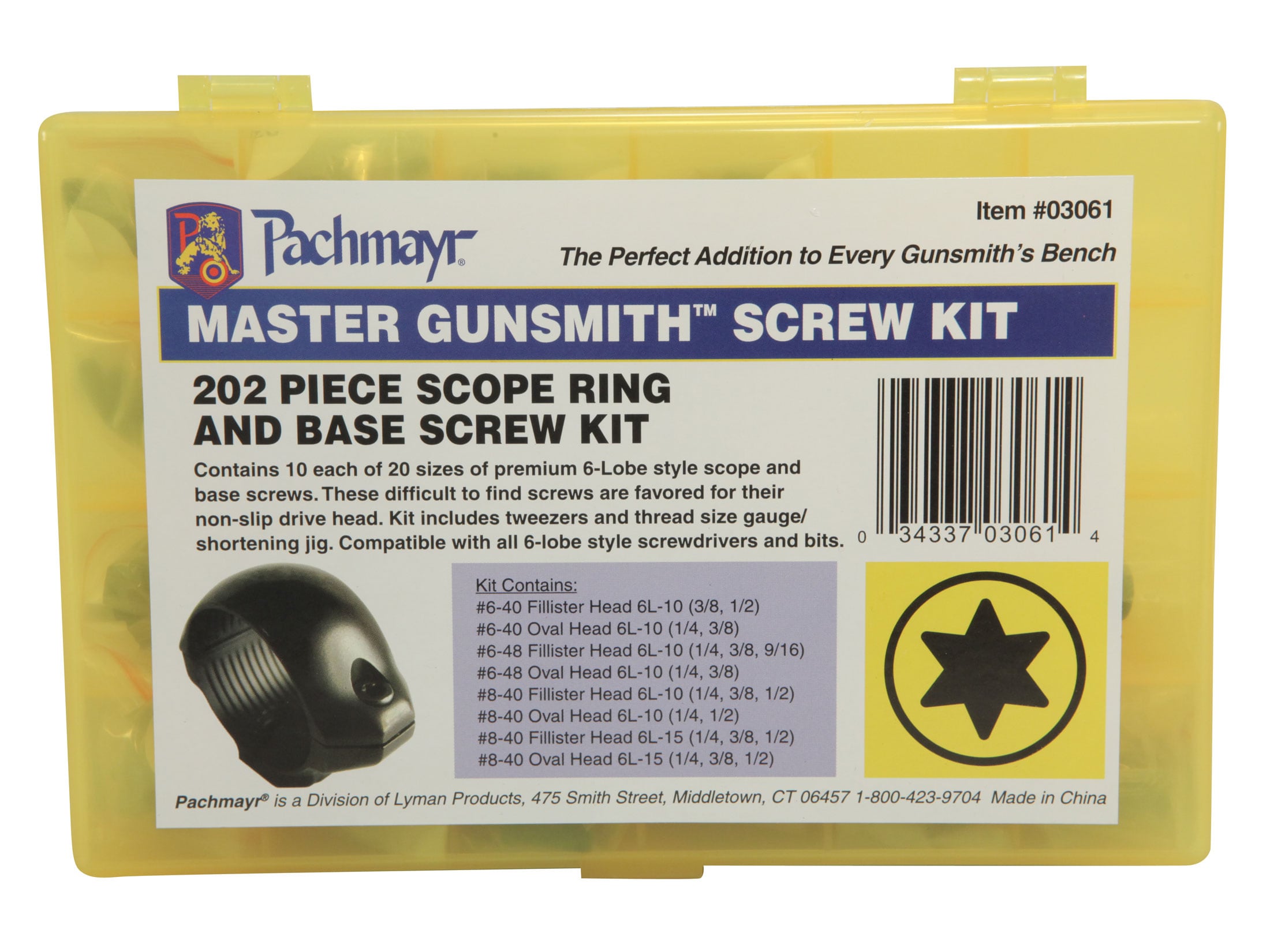 Pachmayr Master Gunsmith Torx-Style Ring and Base Screw Kit 