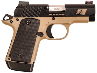 Kimber Micro 9 Hero Semi-Automatic Pistol 9mm Luger 3.15" Barrel 7-Round Black Desert Tan image