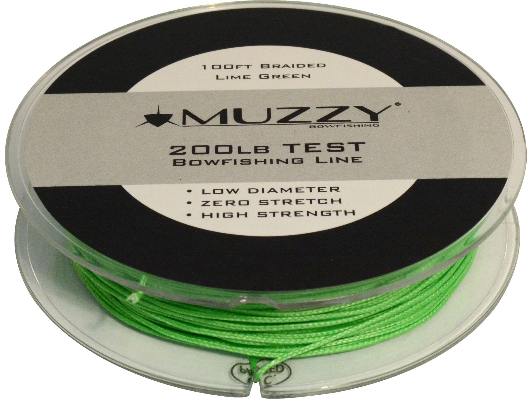 Muzzy 200# Bowfishing Line 100' Green