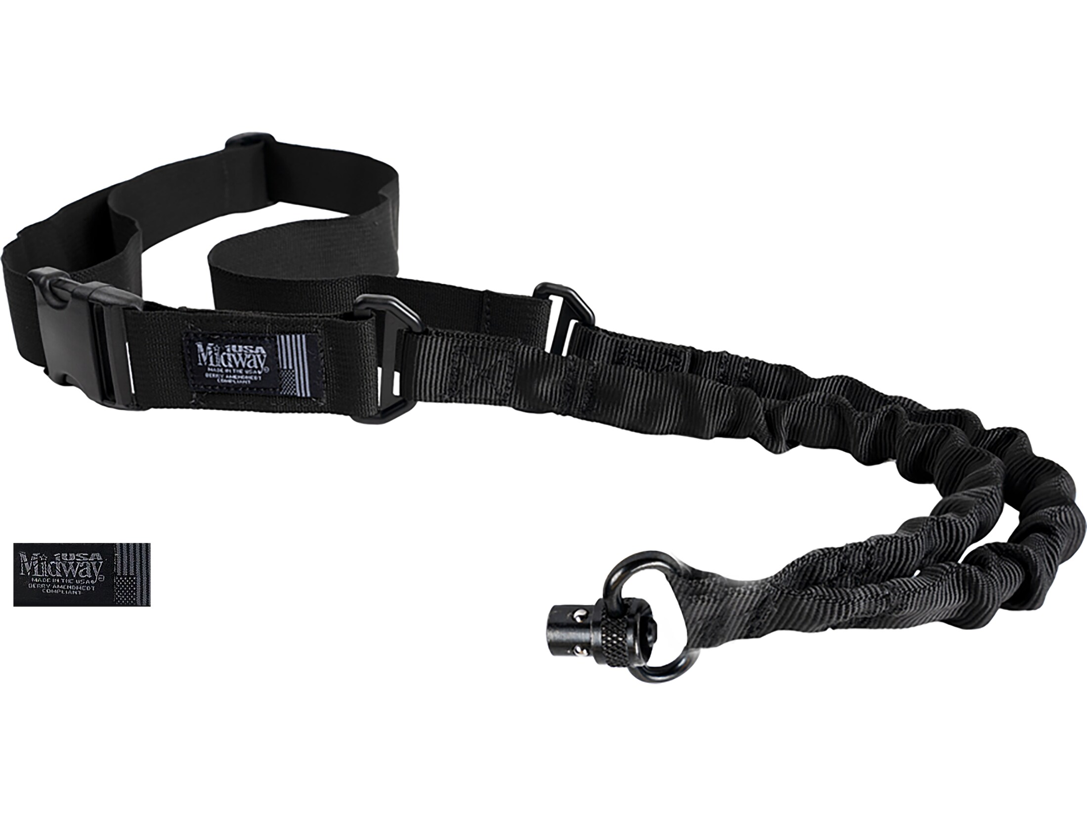 Tactical one Single Point Bungee Rifle Gun Sling Hunting Belts with QD Buckle 