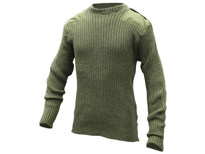Military Surplus British Commando Sweater Grade 2 Olive Drab Large
