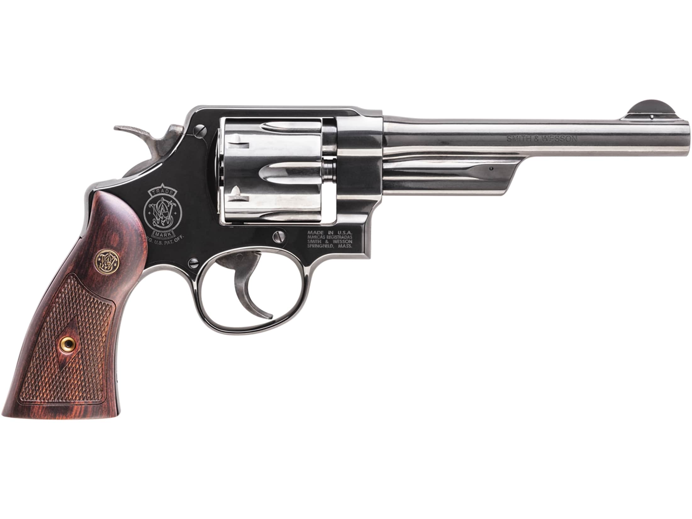 Smith & Wesson Model 20 357 Mag Revolver 6 Blued Barrel 6 Round Walnut