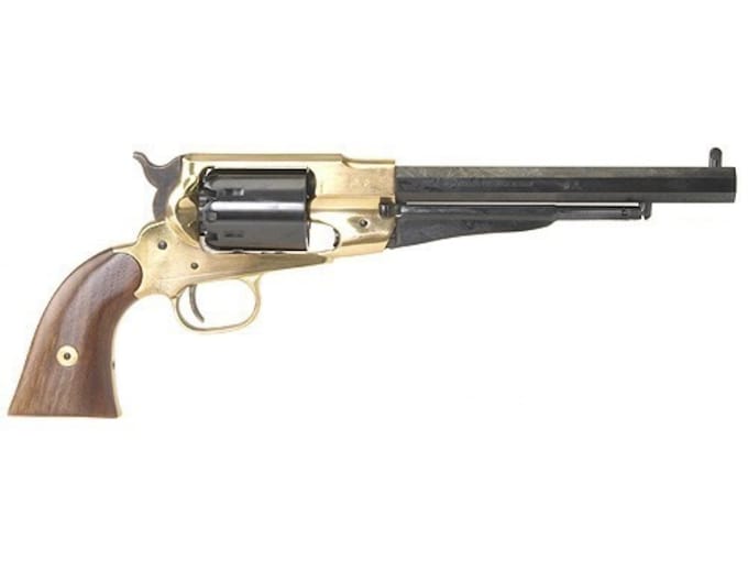Pietta 1858 Remington Black Powder Revolver 44 Caliber 8" Barrel Brass Frame Blue