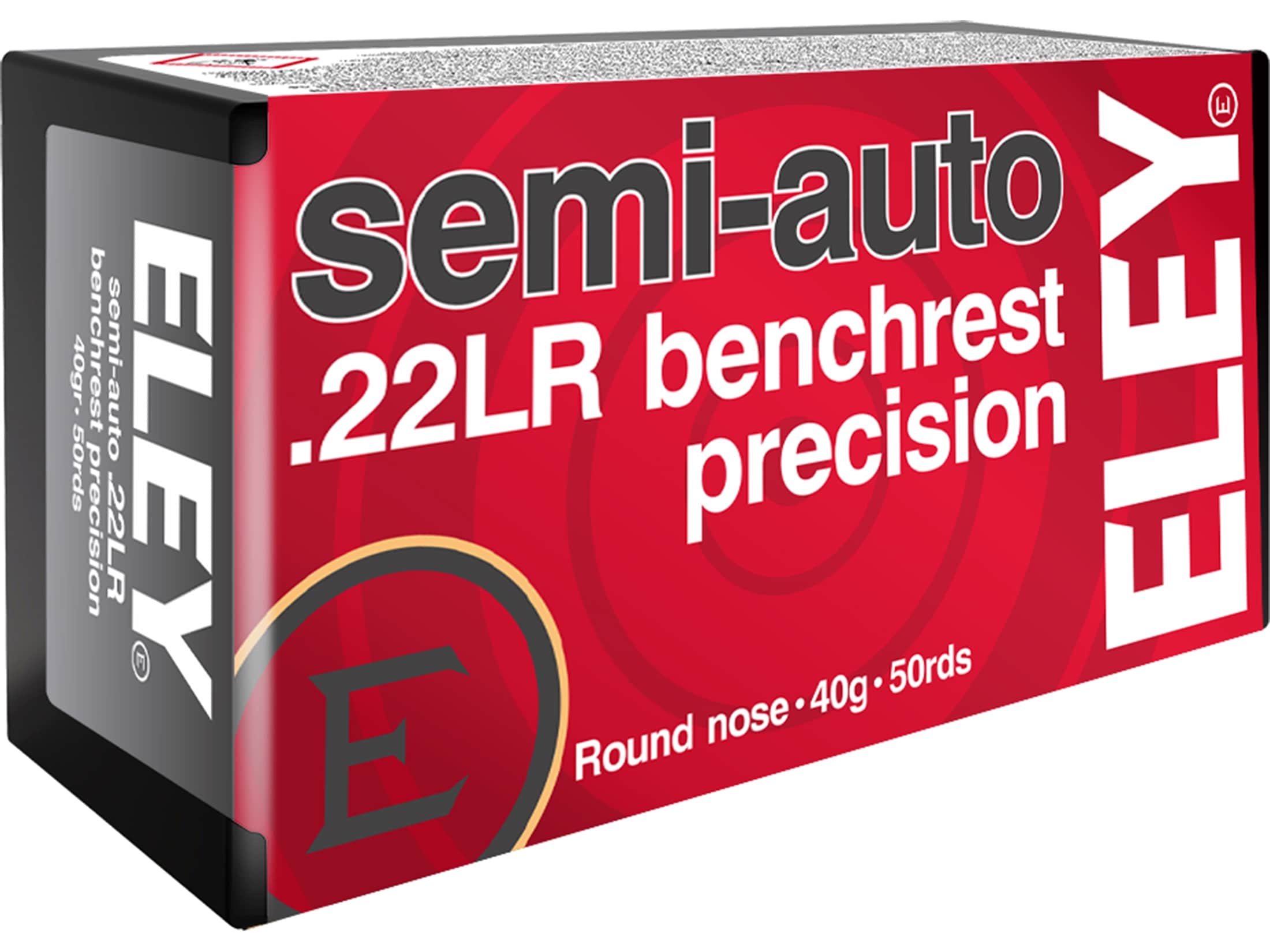 Eley Semi-Auto Benchrest Precision 22LR Ammo 40 Grain Round Nose Case of 5000 (100 Boxes of 50)