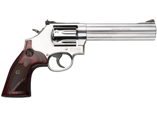 Smith & Wesson Model 686 Plus Deluxe Revolver 357 Magnum 6" Barrel 7-Round Stainless Wood image