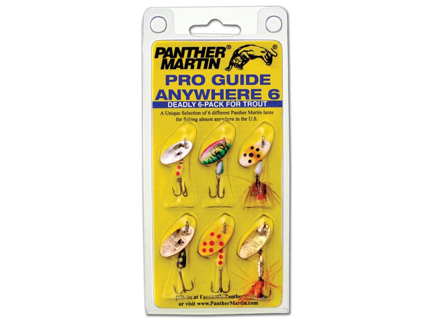 Panther Martin Pro Guide Anywhere 6 Spinner Kit Assorted 1/16-1/8oz