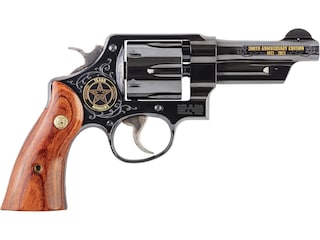 Smith & Wesson Model 20 Texas Rangers 200th Anniversary Revolver 357 Magnum 4" Barrel 6-Round Blued Wood image