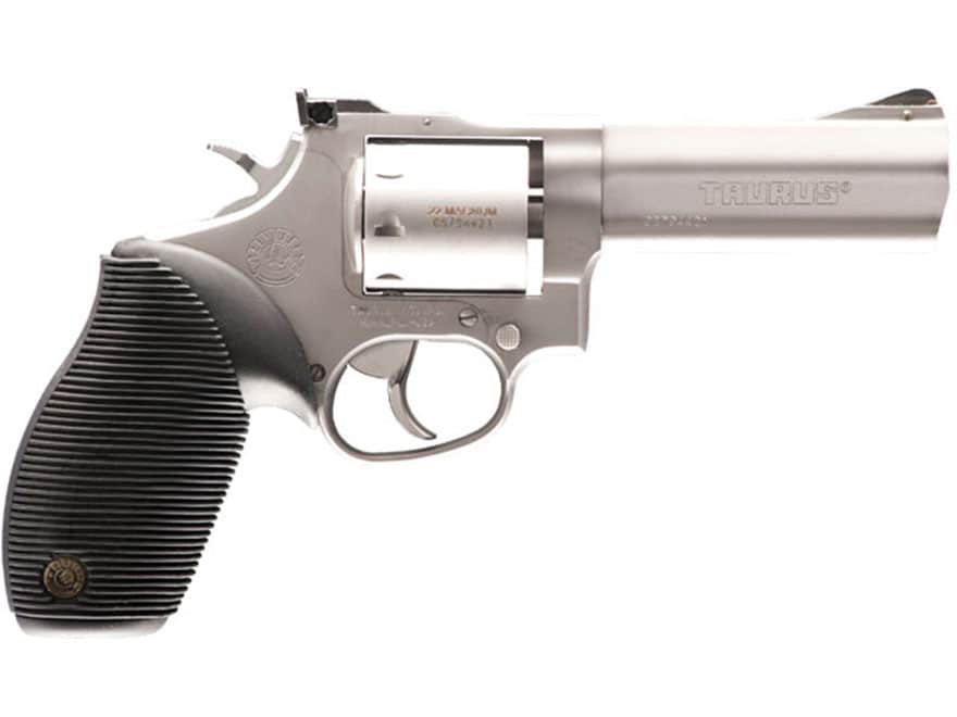 Taurus 2992049 Tracker 992 22 LR or 22 WMR 9rd 4 in Barrel, Overall Matte Finish Stainless Steel & Black Ribber Grip Includes Cylinder , Revolver