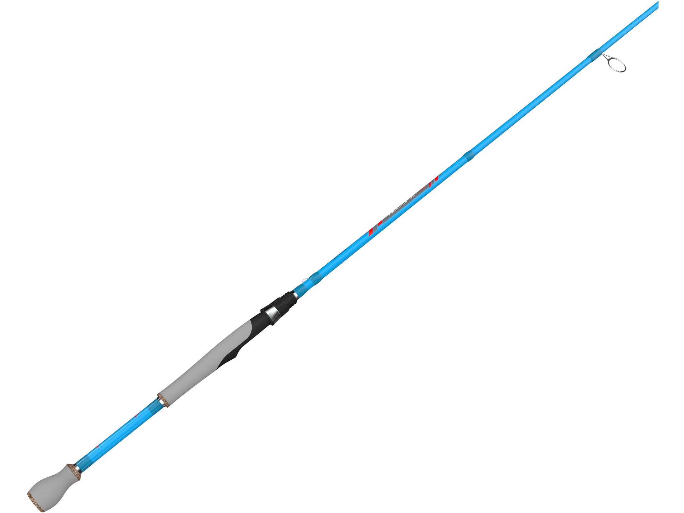 blue spinning rod