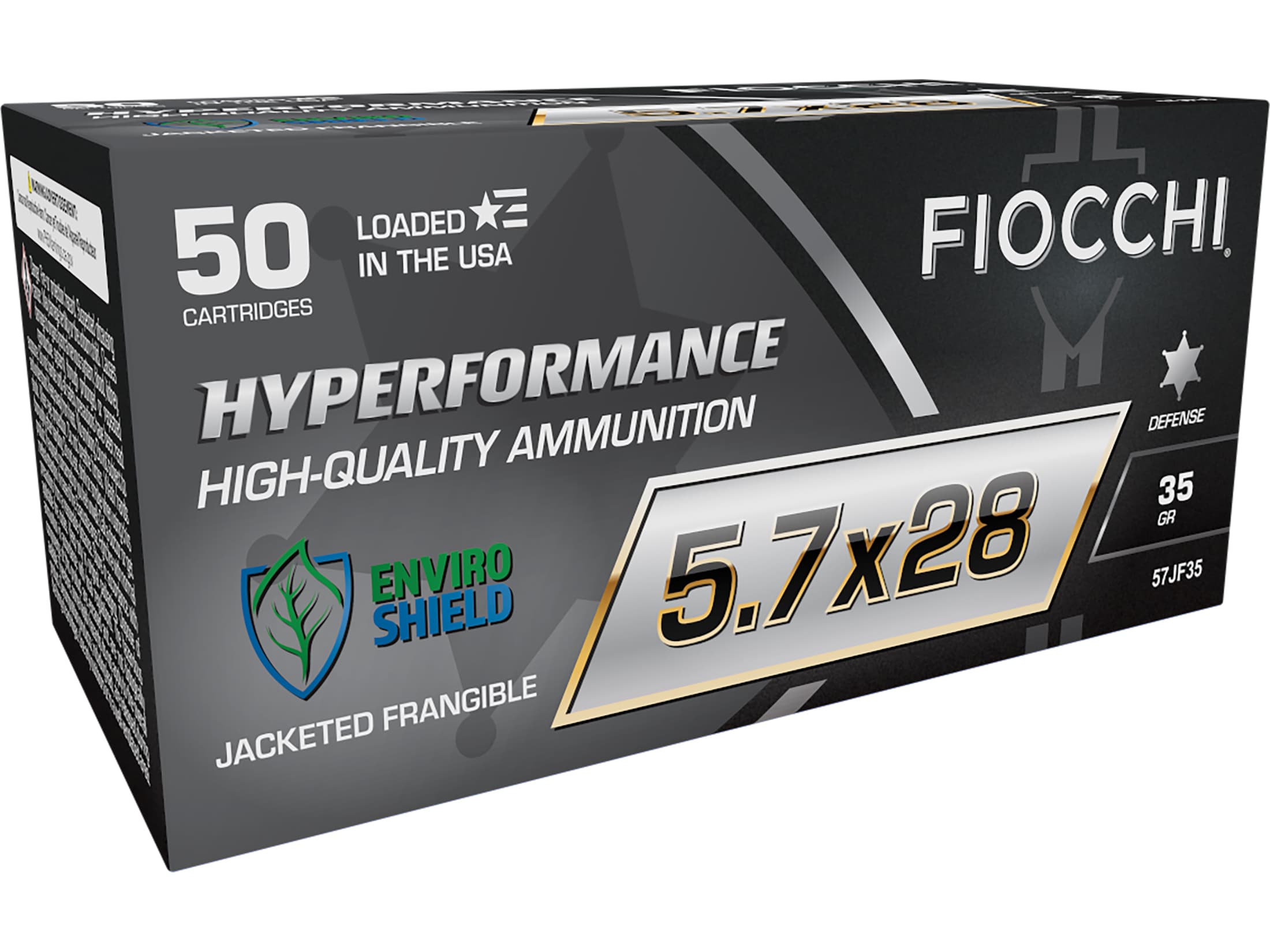 Fiocchi Hyperformance 5.7x28mm FN Ammo 35 Grain Polymer Tip Lead Free