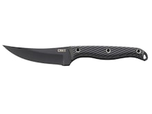 COLUMBIA RIVER KNIFE & TOOL Clever Girl Fixed Blade Knife with Sheath:  Powder Coated SK5 Steel, Upswept Blade, Textured Nylon Handle, Molle  Compatible Sheath 2709,Black 