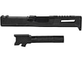 Faxon Hellfire Slide for Glock 19 Gen 3 RMR Cut with Match Series Barrel for Glock 19 9mm Luger 1 in 10" Twist Flame Fluted Stainless Steel Black