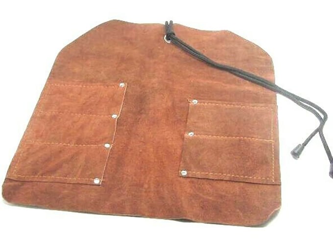 UJ Ramelson 10 Pocket Leather Tool Roll UJ03