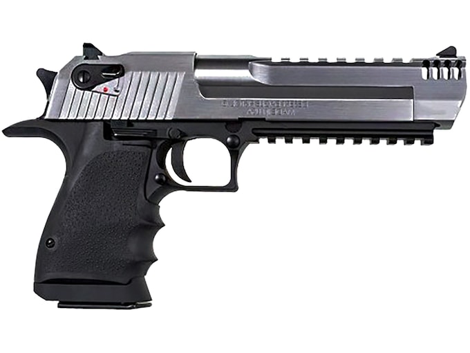 Magnum Research Desert Eagle Mark XIX Pistol 6" Barrel Integral Muzzle Brake, Stainless Steel Slide