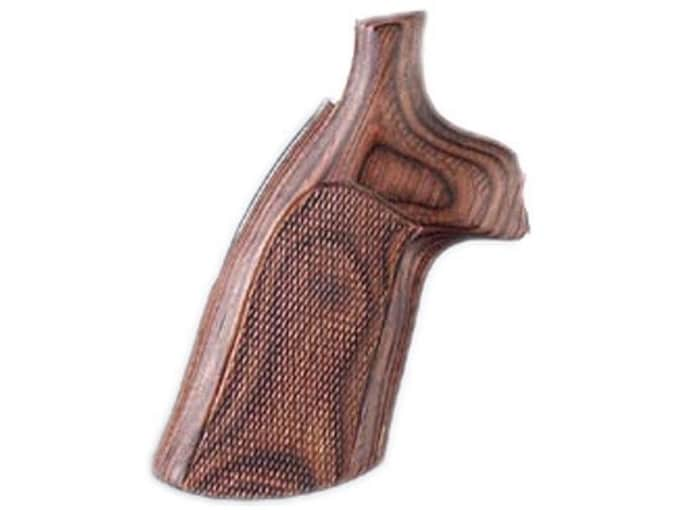 Hogue Fancy Hardwood Conversion Grips S&W N-Frame Round to Square Butt Checkered