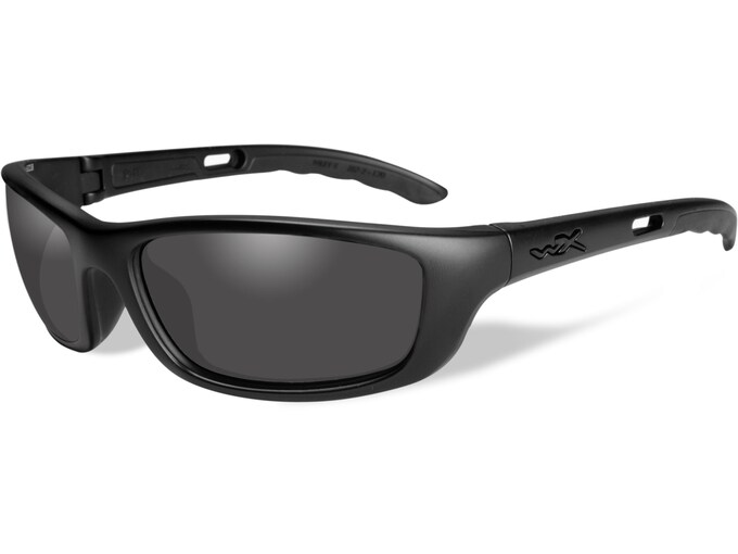 Wiley X Black Ops P 17 Sunglasses Matte Black Frame Smoke Gray Lens 0266