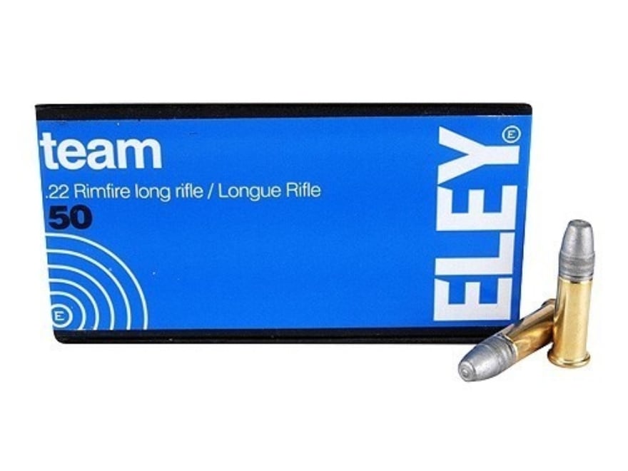 Eley Team 22LR Ammo 40 Grain Flat Nose Case of 5000 (100 Boxes of 50)