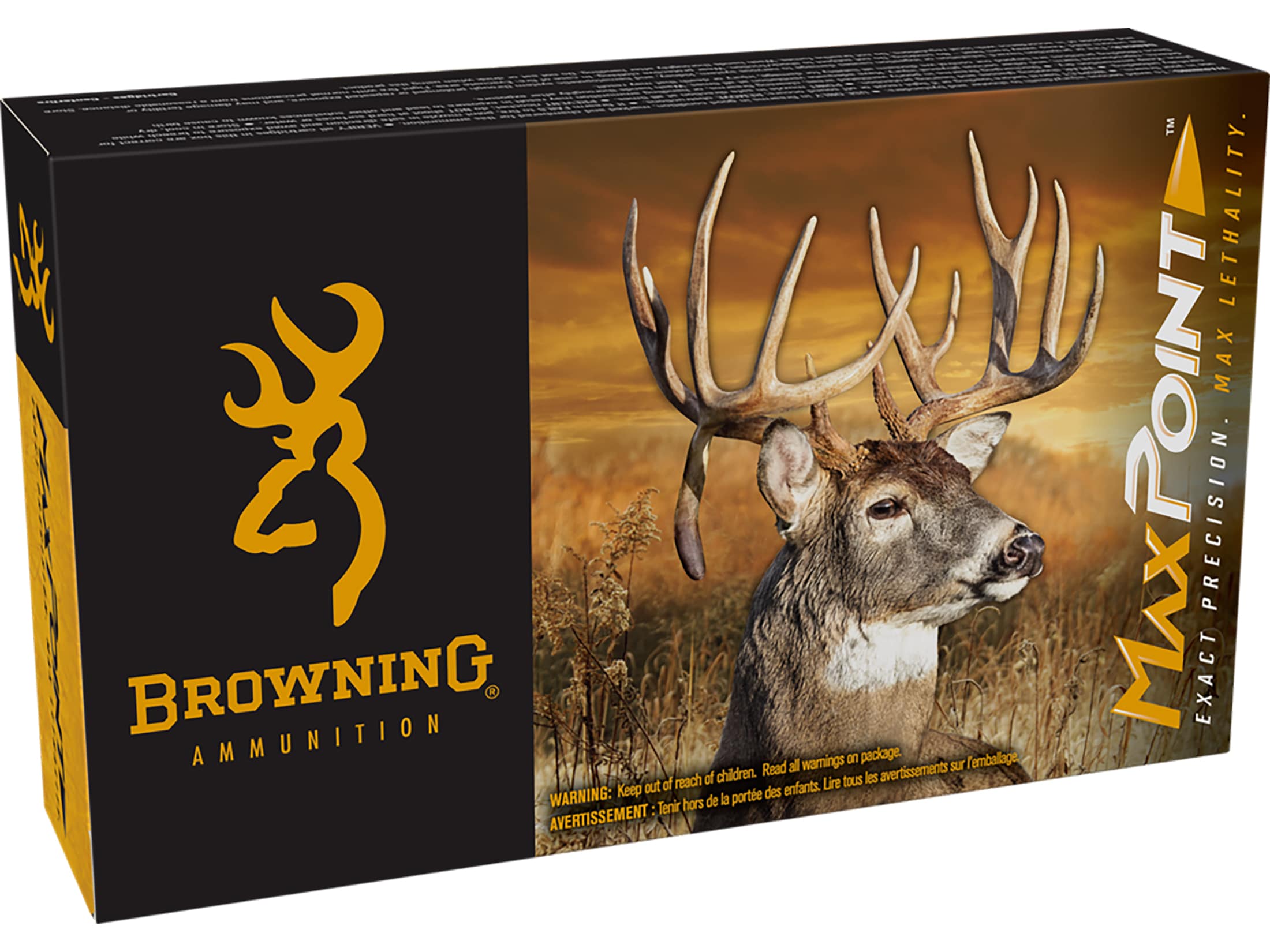 Browning Ammo B192103002 Max Point 300Win Mag 180gr 20 Per Box/10 Case, Centerfire Rifle Ammo