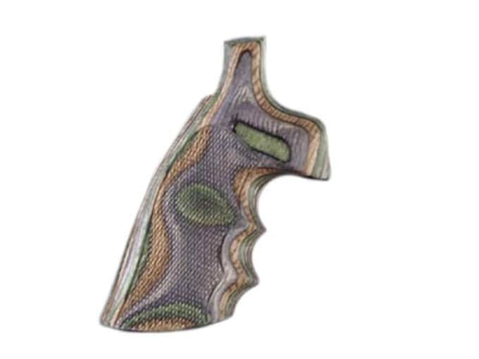 Hogue Fancy Hardwood Grips with Finger Grooves Colt Anaconda, King Cobra Checkered