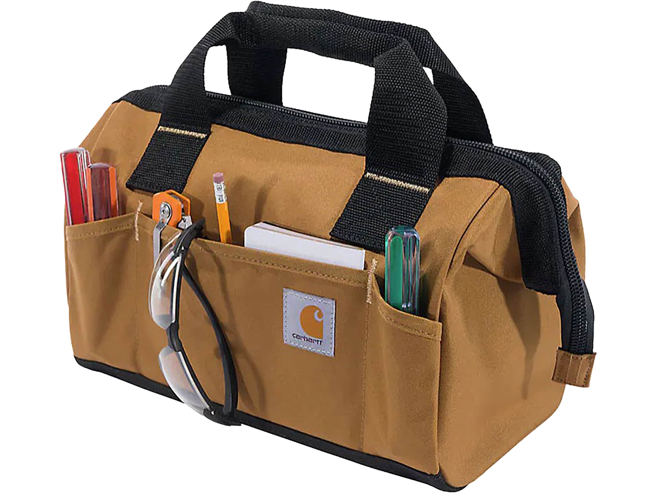美品  ピーターブラック バッグ ビンテージ キャメル Carhartt 13 15 Pocket Midweight Tool Bag Carhartt Brown