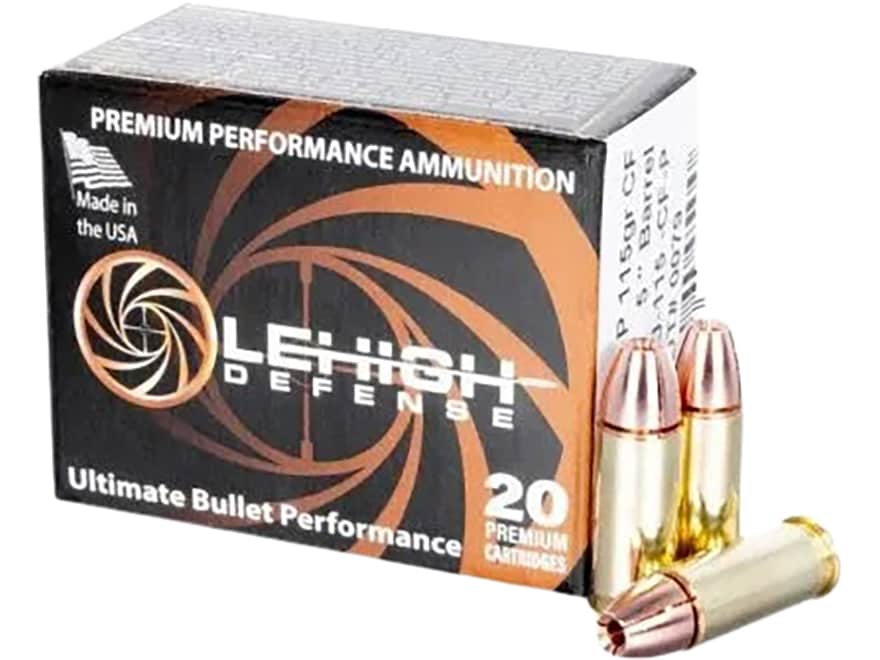 Lehigh Defense Controlled Fracturing 38 Super Ammo 115 Grain Fragmenting Hollow Point Lead Free Box of 20