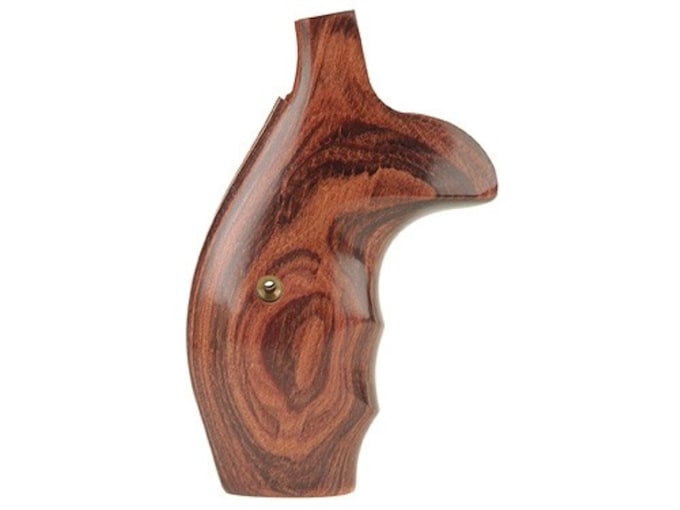 Smith & Wesson Factory Grips with Finger Grooves S&W N-Frame Round Butt Rosewood