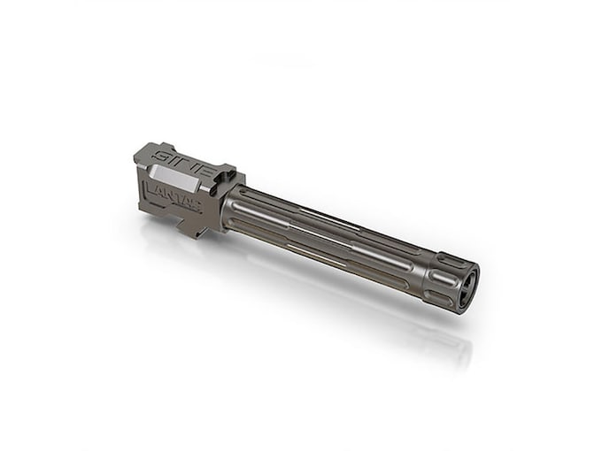 LANTAC Barrel Glock 19 Fluted 9mm Luger 1 in 10" Twist 1/2"-28 Threaded Stainless Steel