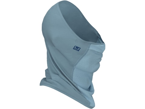 Huk Solid Neck Gaiter Crystal Blue One Size Fits Most