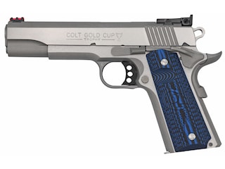 Colt Gold Cup Semi-Automatic Pistol 45 ACP 5" Barrel 8+1-Round Stainless Blue image