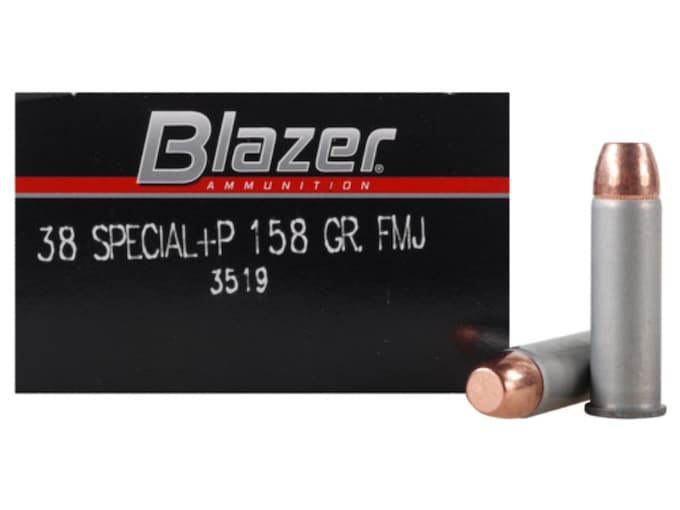 Blazer Ammunition 38 Special +P 158 Grain Full Metal Jacket