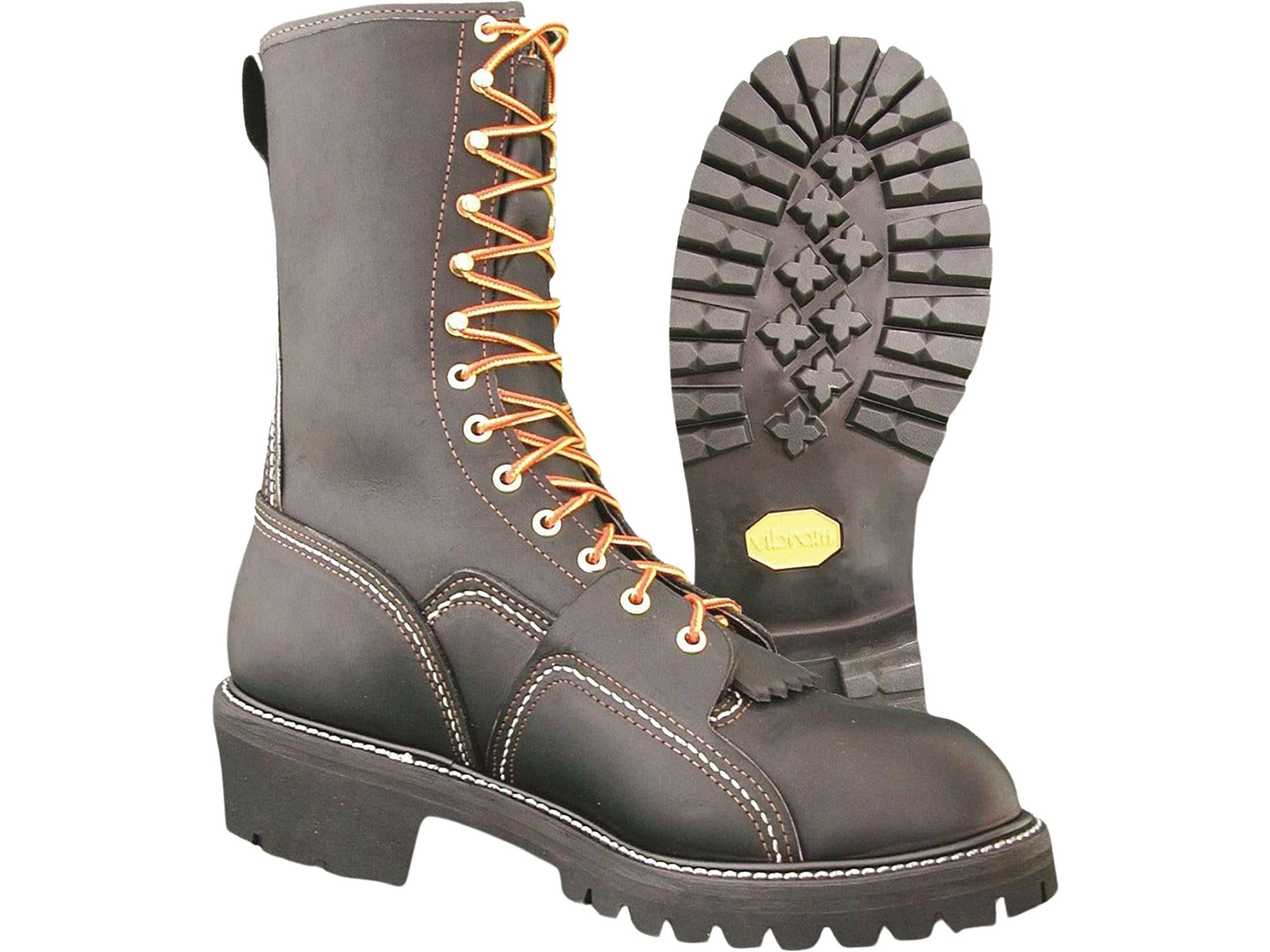 Hoffman Boots Composite Toe Dri-Line 10 Work Boots Leather Brown Men's