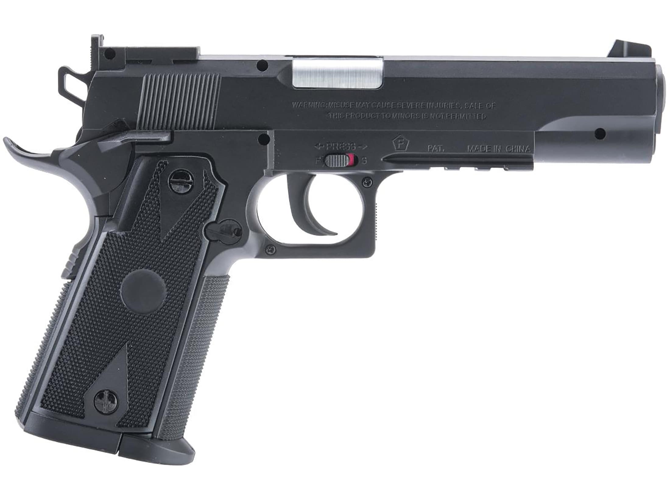 EMG Swiss Arms P1911 Match Air Pistol 177 Cal BB CO2 Powered Black