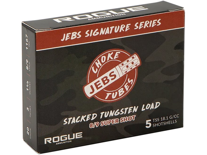 Rogue Jebs Signature Series Turkey TSS 20 Ga Ammo 3 #8 #9 Tungsten