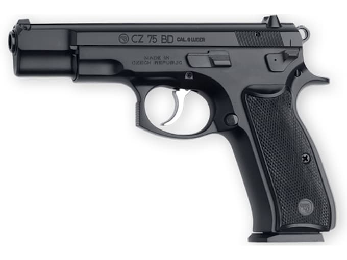 CZ-USA 75-BD Semi-Automatic Pistol 9mm Luger 4.6" Barrel 16-Round Black