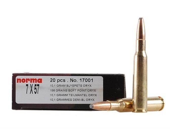 Norma Ammo 7x57mm Mauser (7mm Mauser) 156 Grain Oryx Protected Point