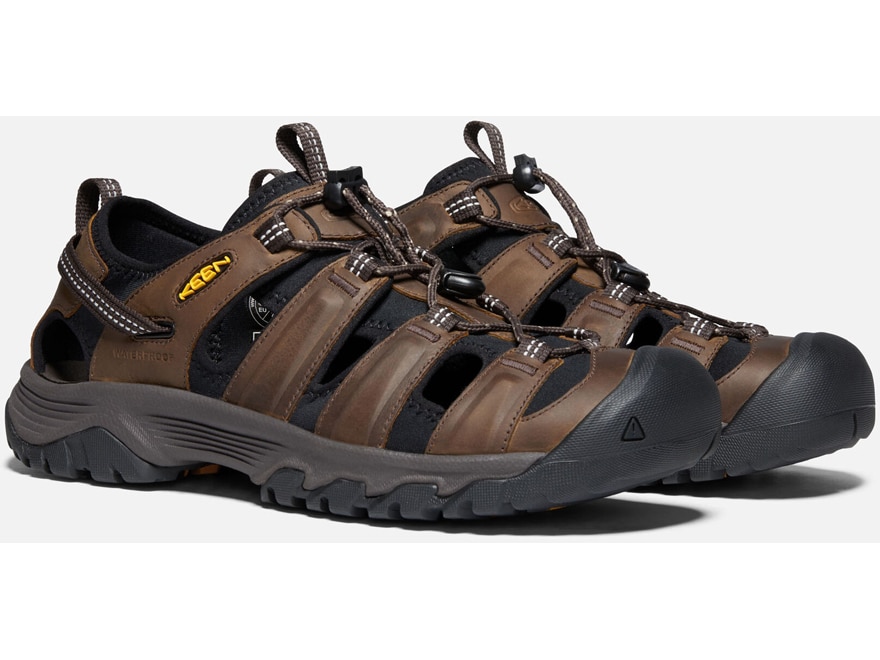 Keen Targhee III Sandals Leather/Synthetic Bison/Mulch Men's 9 D