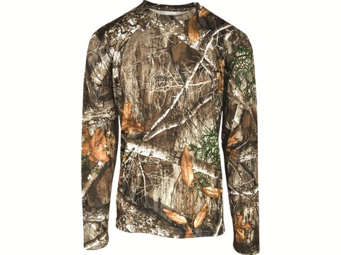 Realtree Men's Excape Long Sleeve Performance Hunting Camouflage Tee Shirt - 1 Each