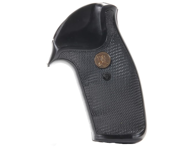 Pachmayr Compac Grips S&W K, L-Frame Round Butt Rubber Black