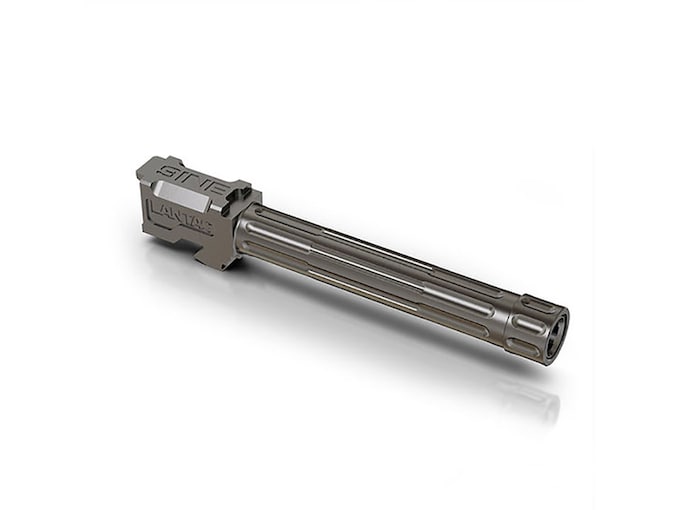 LANTAC Barrel Glock 17 Fluted 9mm Luger 1 in 10" Twist 1/2"-28 Threaded Stainless Steel
