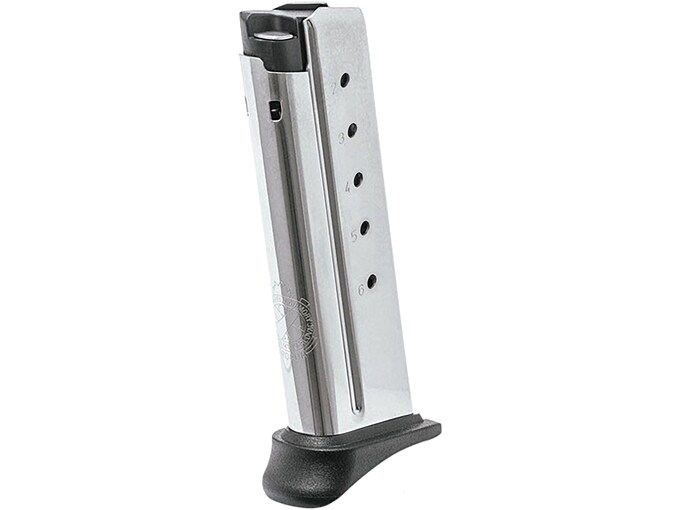 Springfield Armory Magazine Springfield XD-E 45 ACP 6-Round with Finger Extension Stainless Steel