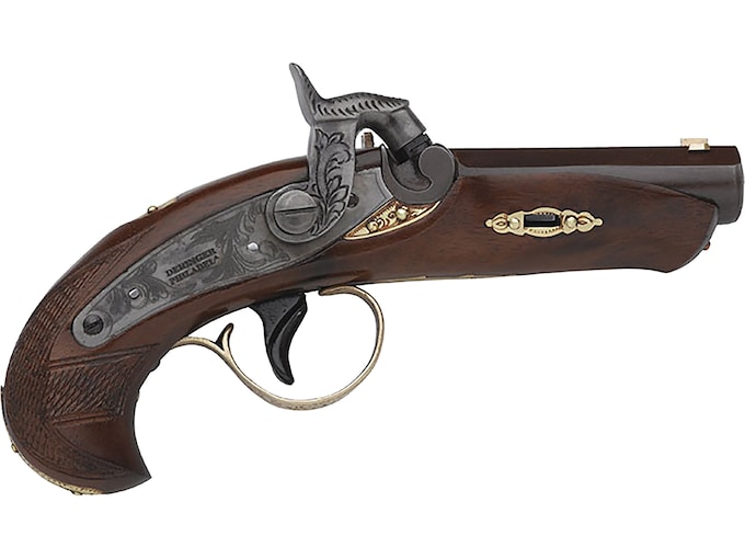 Pedersoli Philadelphia Derringer Muzzleloading Pistol 45 Caliber Percussion 3" Brown Barrel Walnut Stock