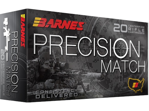 Barnes Precision Match 6.5 Grendel Ammo 120 Grain Barnes Match Burner