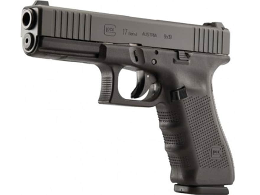 Glock 17 Gen 4 9mm Luger Pistol 4.49 Barrel 17+1 Round Black Front