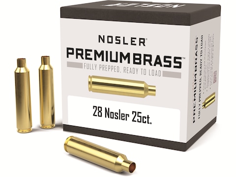 28 Nosler - Nosler Brass (100 Count) - Once Fired