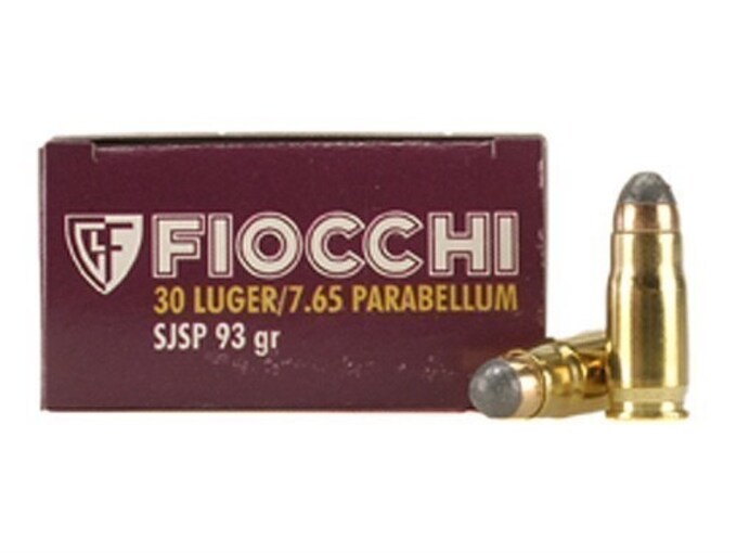 Fiocchi Ammo 30 Luger 93 Grain Jacketed Soft Point Box Of 50