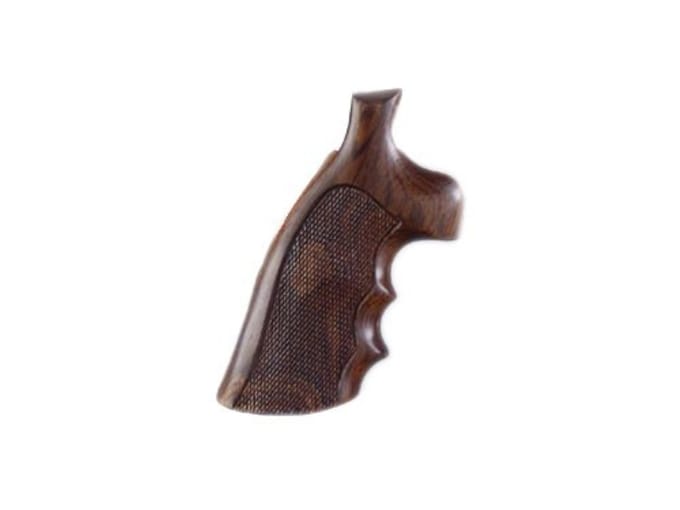 Hogue Fancy Hardwood Grips with Finger Grooves S&W K, L-Frame Square Butt Checkered