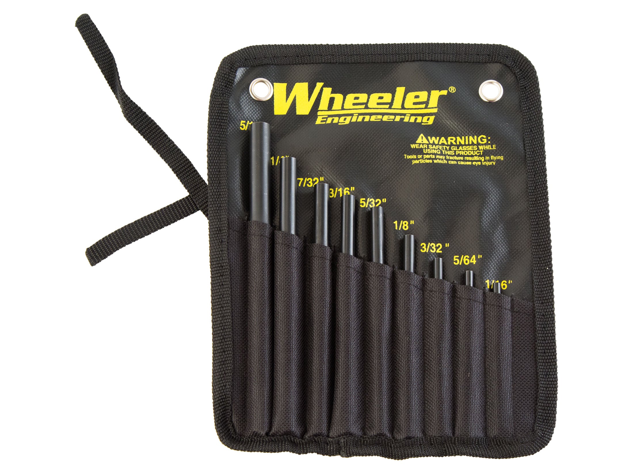 Wheeler Master Roll Pin Punch Set 