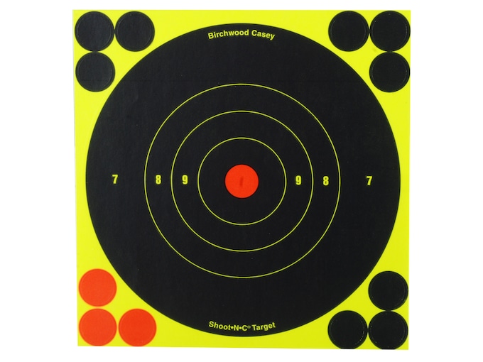 Birchwood Casey Shoot-N-C Targets 6 Bullseye 60PK 720 Pasters