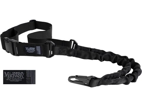 Heavy Duty 1 One Single Point Bungee HK Hook Rifle Gun Sling Strap Adjustable US
